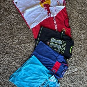 Lot of Assorted Soccer Jerseys
